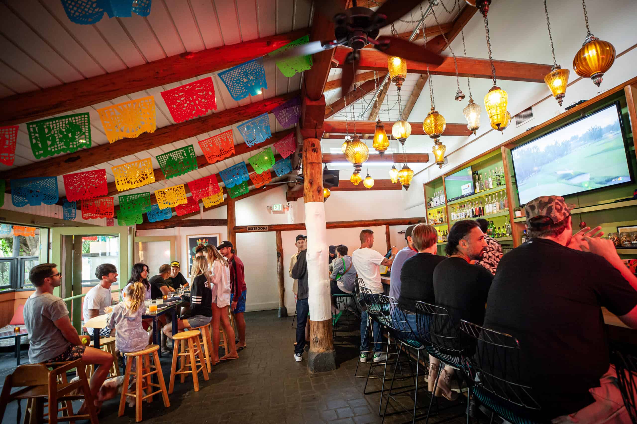 Tallula's bar area filled with guests